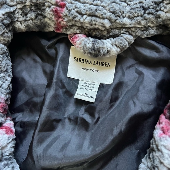 Sabrina Lauren Teddy Button Up Coat - EUC - Picture 3 of 5